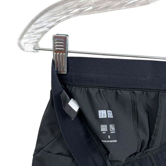 Uniqlo Womens Running Shorts Elastic Drawstring Waist Mesh Pockets‎ Black Sz S - Picture 5 of 5